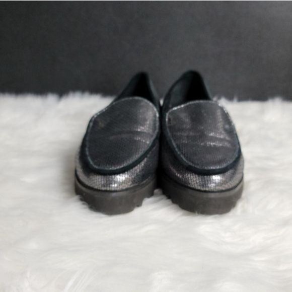 Donald Pliner Elen Platform loafers sz 7.5 metalli - Picture 5 of 8